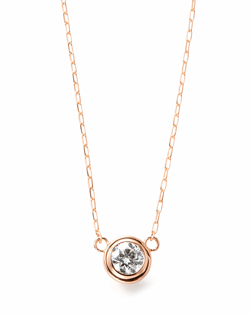 一粒ネックレス 0.18ct