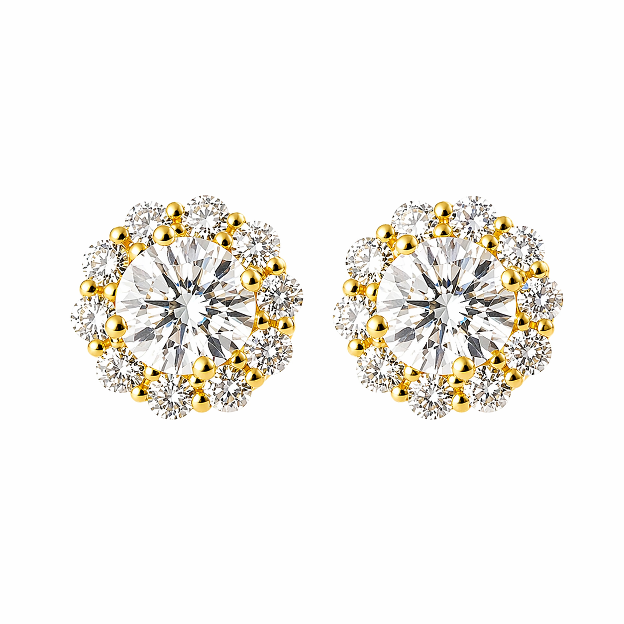 ラウンドピアス0.5ct