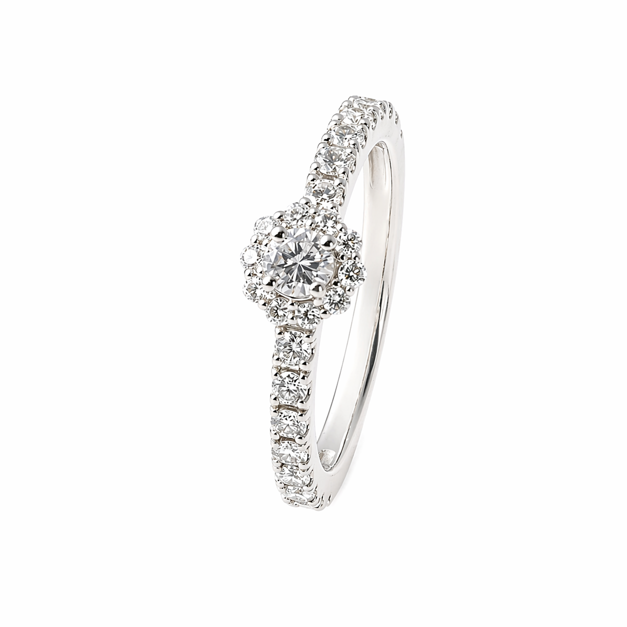 ラウンドリング 0.12ct