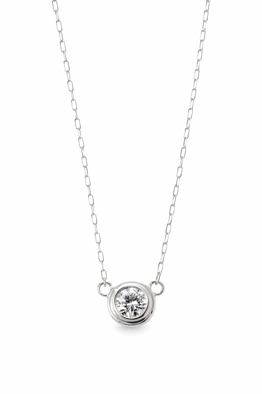 一粒ネックレス 0.18ct