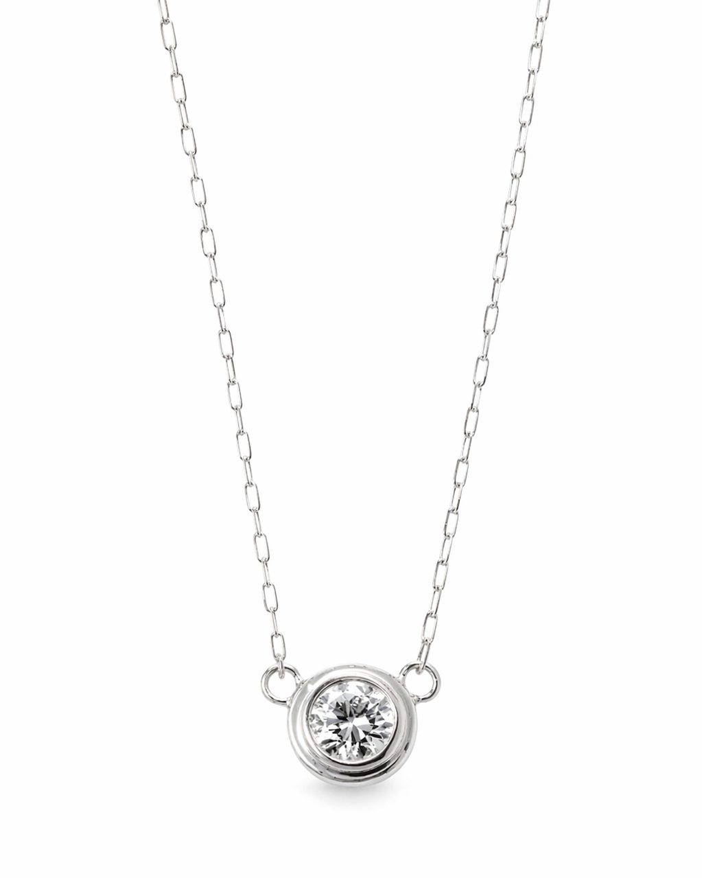 一粒ネックレス 0.18ct