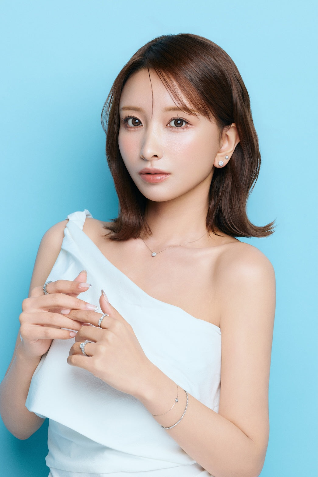 一粒ブレスレット0.13ct