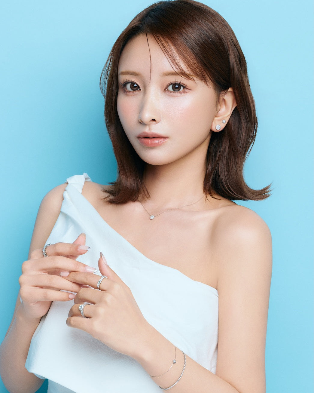 一粒ブレスレット 0.13ct