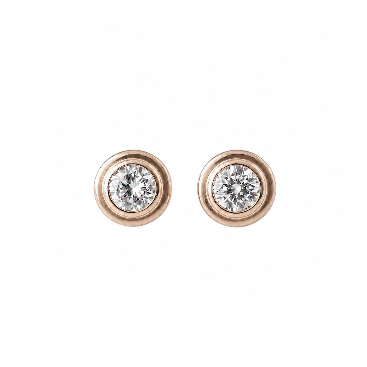 一粒ピアス 0.13ct
