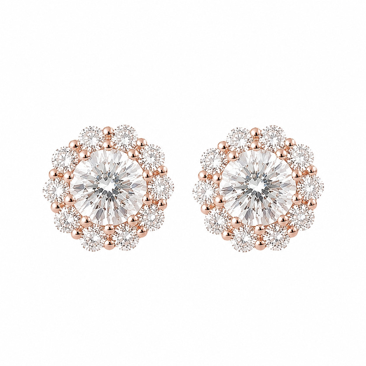 ラウンドピアス0.3ct