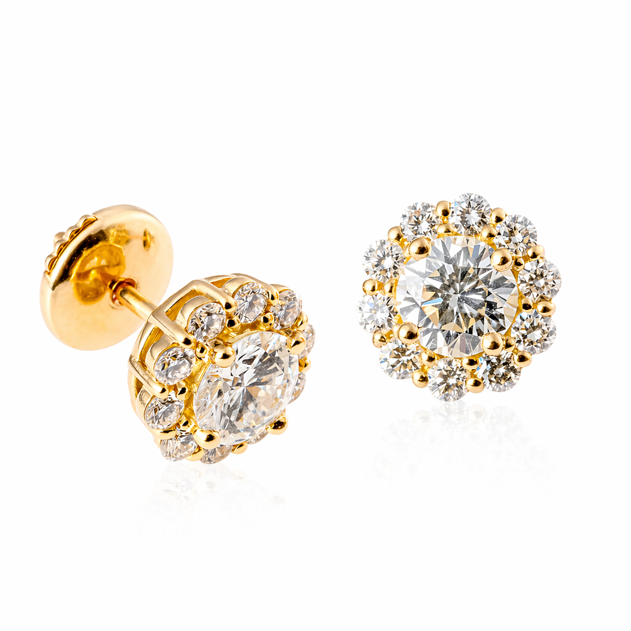 ラウンドピアス0.5ct