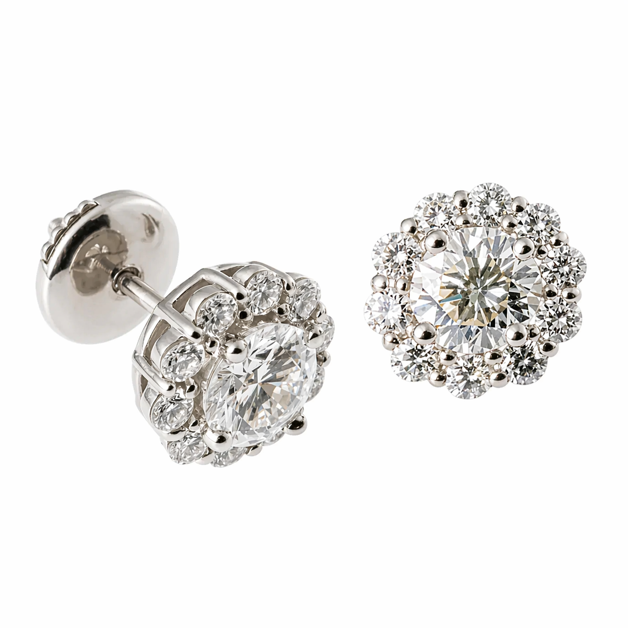 ラウンドピアス0.5ct