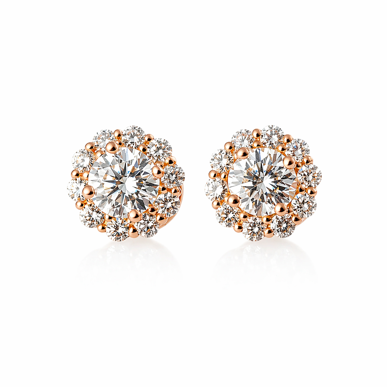 ラウンドピアス0.3ct