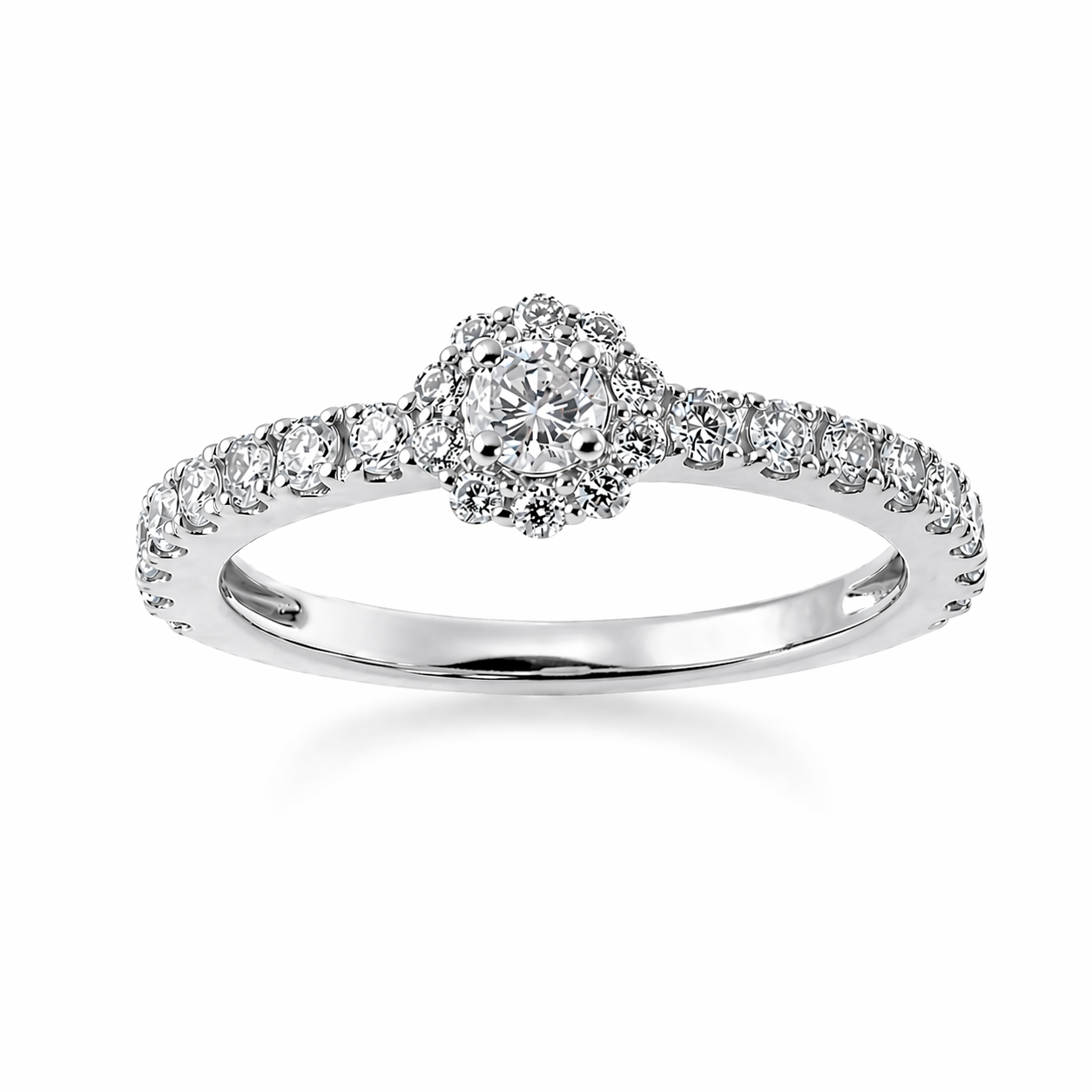 ラウンドリング 0.12ct