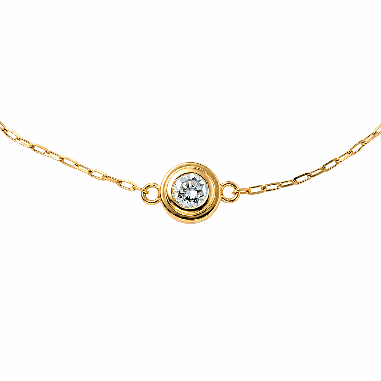 一粒ブレスレット0.13ct