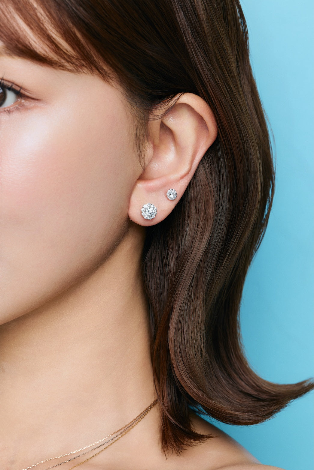 ラウンドピアス0.5ct