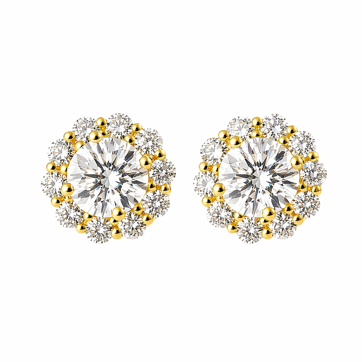 ラウンドピアス0.3ct